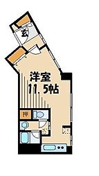 アクト西ヶ原 ワンルームの間取図画像