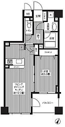 アゼリアヒルハイツ 1LDKの間取図画像