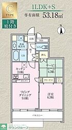 カーム レジデンス プロローグ 1SLDKの間取図画像