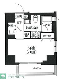 アイルプレミアム駒込 1Kの間取図画像