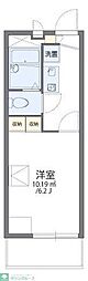 レオパレスエアフォルク 1Kの間取図画像