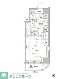ARKMARK巣鴨 1Kの間取図画像
