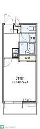 レオパレスkeyakiya 1Kの間取図画像