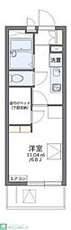 レオパレスサンマリー3 1Kの間取図画像
