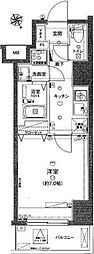 LIVCITY西川口弐番館 1Kの間取図画像