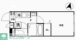 crealOUJINorth 1Kの間取図画像