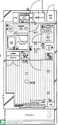 ルーブル王子 1Kの間取図画像