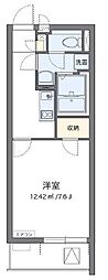 CLEINOグランシーダ 1Kの間取図画像