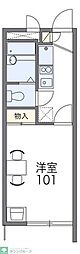 レオパレスサンファーム 1Kの間取図画像