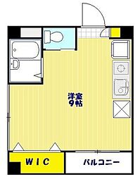 ウェストシティタワーズ ワンルームの間取図画像