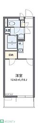 クレイノGRACIAS2 1Kの間取図画像