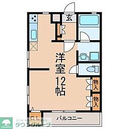 スペースワン ワンルームの間取図画像