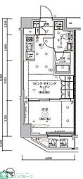 ARCOBALENO HASUNEII 1LDKの間取図画像