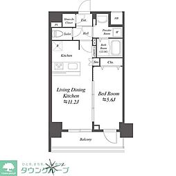 PRESSANCEBLOOMASAKUSANorth 1LDKの間取図画像