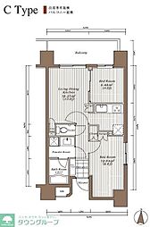 ザ・パーククロス錦糸町レジデンス 3階1SLDKの間取り