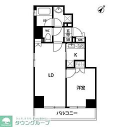 ボンナチュール入谷 4階1LDKの間取り