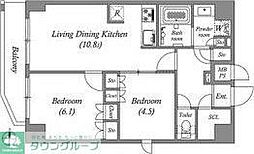 GRAN PASEO本所吾妻橋 7階2LDKの間取り