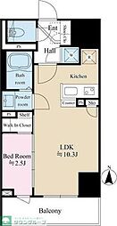 テラス森下 1LDKの間取図画像