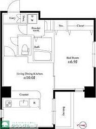 パティーナ本所吾妻橋 3階1LDKの間取り