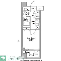 コンフォリア本所吾妻橋 2階1Kの間取り