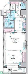 ジェノヴィア東神田グリーンヴェール 1LDKの間取図画像