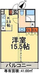 千濱ビル 1Kの間取図画像