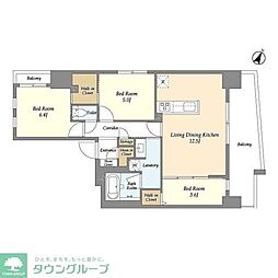 グラン千代田岩本町 3LDKの間取図画像