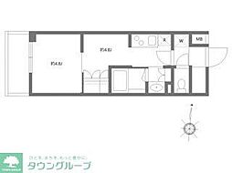 GRANPASEO清澄白河2 1DKの間取図画像