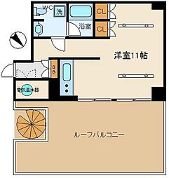 野中ビル ワンルームの間取図画像