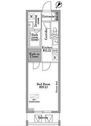 PARKWOODRESIDENCEニホンバシ 1Kの間取図画像