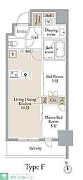 JMF-Residence浅草橋三丁目 2LDKの間取図画像