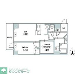 GRAN PASEO上野御徒町 2LDKの間取図画像