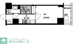 エスティメゾン押上 1Kの間取図画像