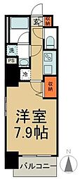 ZOOM両国 1Kの間取図画像