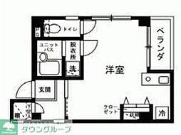 VillaKouGetsu ワンルームの間取図画像