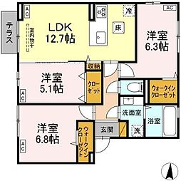間取図画像 3LDK