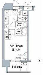 JR総武線 千葉駅 徒歩5分の賃貸マンション 7階1Kの間取り