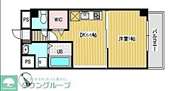 JR京葉線 蘇我駅 徒歩2分の賃貸マンション 1階1DKの間取り