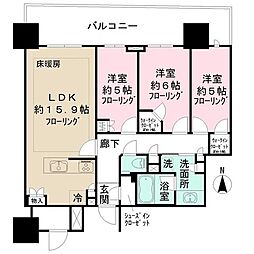間取図画像 3LDK