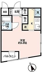 JR総武線 幕張本郷駅 徒歩11分の賃貸マンション 3階1Kの間取り