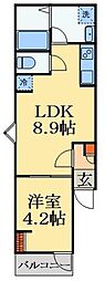 COLORIDO本千葉 1LDKの間取図画像
