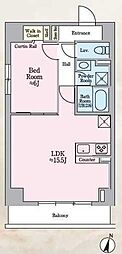 ラ・ヴェール広小路 1LDKの間取図画像