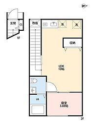 VAU house東千葉 1LDKの間取図画像