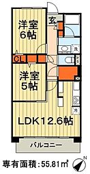 セディアヴィラージュ 2LDKの間取図画像