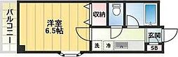 メゾン21 1Kの間取図画像