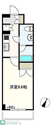 ヴィレッジハウス幕張本郷 1Kの間取図画像