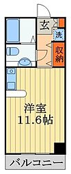 チハヤアネックス ワンルームの間取図画像
