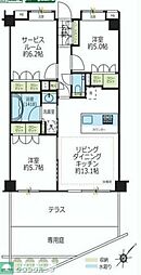 ラコント調布柴崎 1階3LDKの間取り