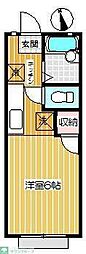 ジャスミンガーデン吉祥寺 1階1Kの間取り