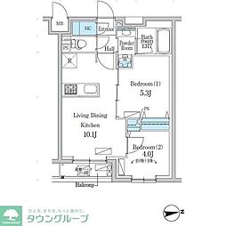 間取図画像 2LDK